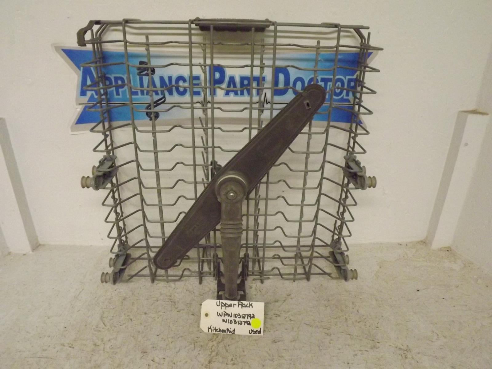 KitchenAid Dishwasher WPW10312792 W10312792 Upper Rack Used KitchenAid Dishwasher WPW10312792 W10312792 Upper Rack Used